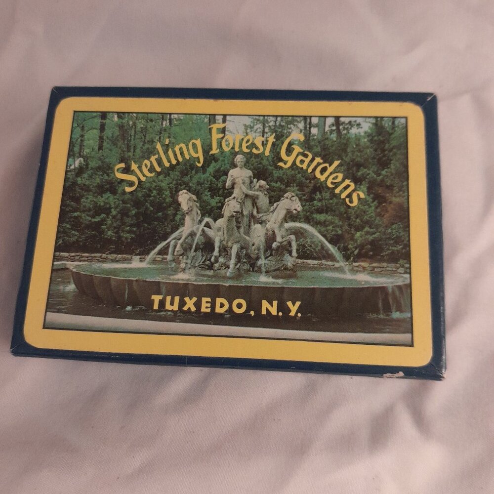 VTG 60s Sterling Forest Gardens Tuxedo NY Souvenir Playing Cards Sealed Unopened